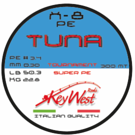 Key West Tuna Tournament Super PE #3.4 0.30mm 300mt X-8 Camouflage Sea